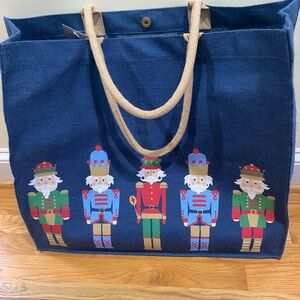 Blue Nutcracker Canvas Tote Bag